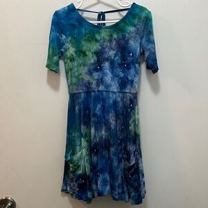 Omi Jo by Well Dressed Wolf Starry Sky Dress - Blue and Green Size 5